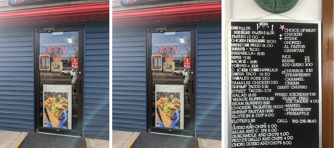 GrillO's Authentic Mexican Food Menu
