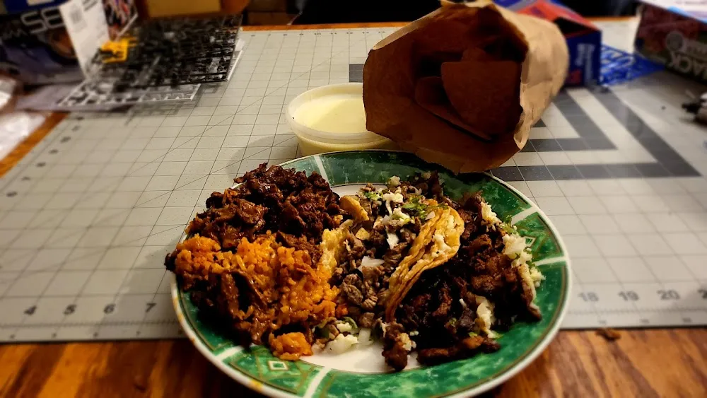 Al Pastor Taco Steak Taco Queso Dip